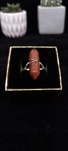 Adjustable Gemstone And Quartz Rings, Rose Quartz,l, Lapiz Lazuli, Goldstone, Howlite, Blue Goldstone, Sodalite