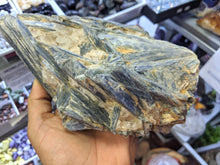 Load image into Gallery viewer, Blue Kyanite blade raw Kyanite crystal CLUSTER raw blue crystals Throat Chakra Rocks and Minerals Healing Stones