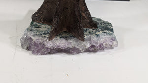 Citrine Cluster Gemstone Tree on Amethyst Matrix (The Money Tree)