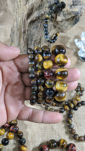 Tiger Eye Bracelet - Natural Healing Gemstone Grate for Gift Blue Tiger Eye -  Red Tiger Eye