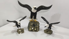 Load image into Gallery viewer, Black and White Onix Bald Eagle Sculpture, collectable sculpture