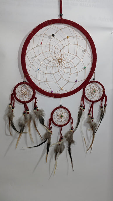 Dream Catcher Whit Gemstones Incrustation Home Decor/ Boho Decor/ Bedroom Decor/ Nursery Decor