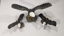 Load image into Gallery viewer, Black and White Onix Bald Eagle Sculpture, collectable sculpture