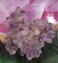 Load image into Gallery viewer, Little Chrysocolla, Amethyst, Rose Quartz &amp; pyrite tree Set on  White Quartz  Base Great for Gift