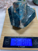 Load image into Gallery viewer, Raw Blue Apatite Crystal - Natural Apatite Stone - Apatite Cluster - raw apatite stone - Healing crystal - rough blue apatite crystal