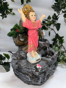 Divine Child Water Fountain Statue