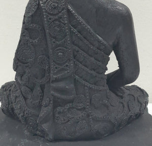 Shungite Buddha Sculpture, Home Zen Decoration