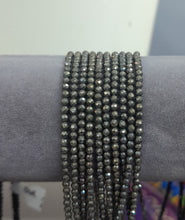 Load image into Gallery viewer, Natural Faceted Beads Necklace,  Pyrite, Black Tourmaline, Black Spinel.