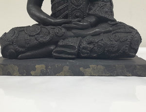 Shungite Buddha Sculpture, Home Zen Decoration