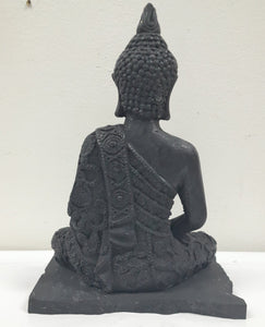 Shungite Buddha Sculpture, Home Zen Decoration