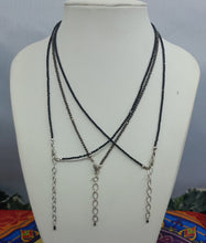 Load image into Gallery viewer, Natural Faceted Beads Necklace,  Pyrite, Black Tourmaline, Black Spinel.