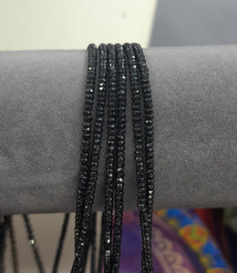 Natural Faceted Beads Necklace,  Pyrite, Black Tourmaline, Black Spinel.