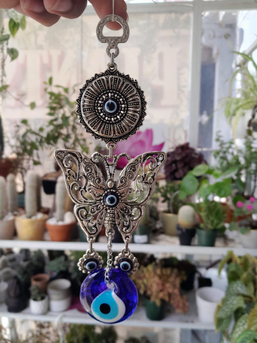 Butterfly Evil Eye Wall Hanging